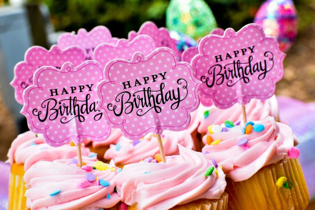 Baking Goodies like sprinkles, cake toppers, cake boards