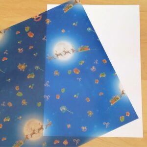 12x12 Vellum Santa's Sleigh
