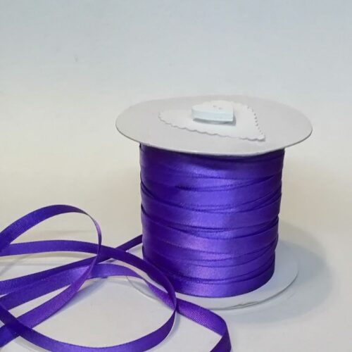 Indigo Satin Ribbon 6mm
