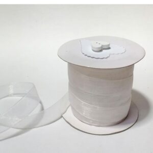 R079 White Organza 20mm