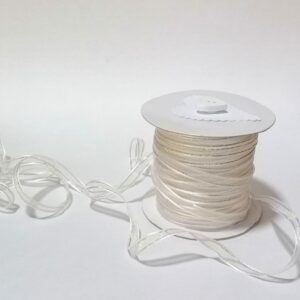 R088 White Organza with Gold Edge 6,5mm