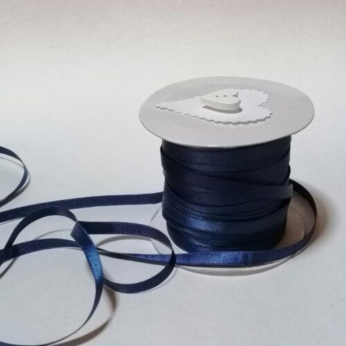 Navy Blue Satin Ribbon 5mm