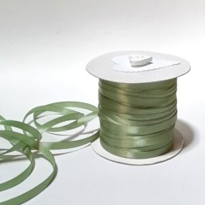 R135 Olive Green Satin Ribbon 6mm