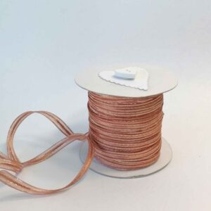 RBR13 Brown Satin with Gold Edge 8mm