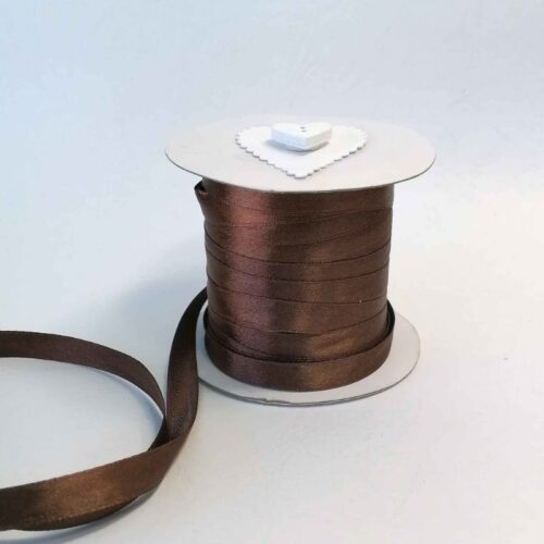 Chocolate Brown Satin 10mm
