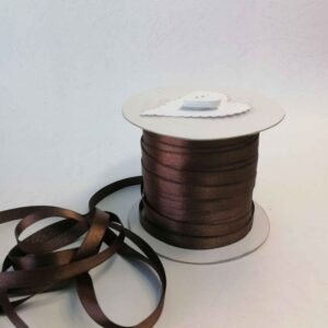 Chocolate Brown Satin 8mm