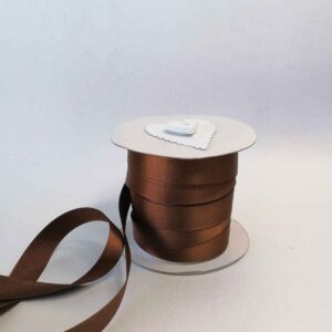 Chocolate Brown Satin 15mm
