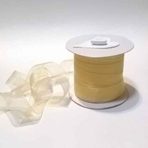 RC14 Cream Gold Organza 20mm