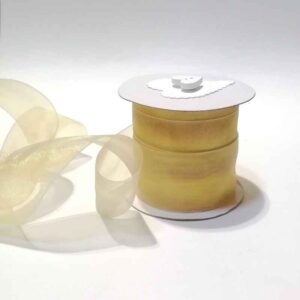 RC15 Cream Gold Shaded Organza 40mm