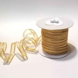 RC20 Old Gold Organza with Gold Edge10mm