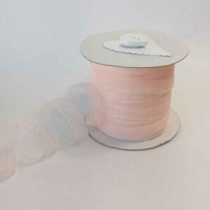 RIP4 Peach Organza Ribbon 10mm