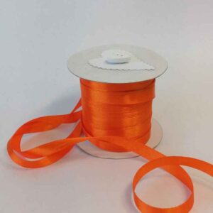 RO01 Orange Satin Ribbon 10mm