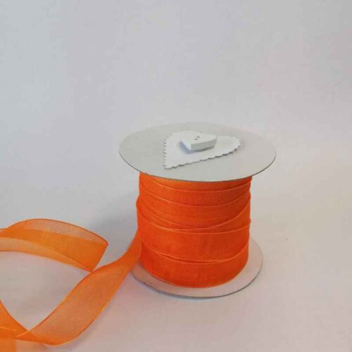 Tangerine Organza 15mm