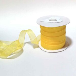 RY03 Yellow Lemon Organza 15mm
