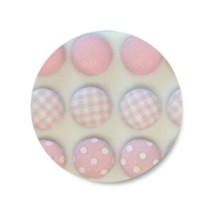 BRA1 Brads Fabric Covered Pink 12x