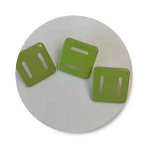 Brads Square Green 2,5cm 3x