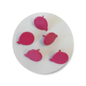 BRA3 Brads Metal Pink Balloon 5x