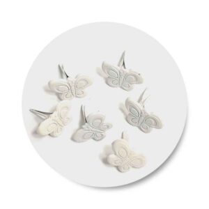 Brads White Butterflies 0,15mm 6x