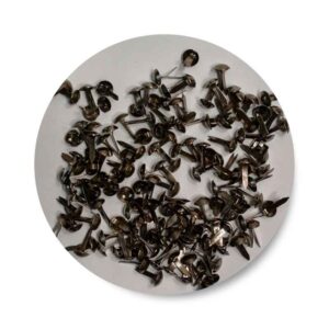 BRA50 Brads Metal Dark Round 0,5mm 10x