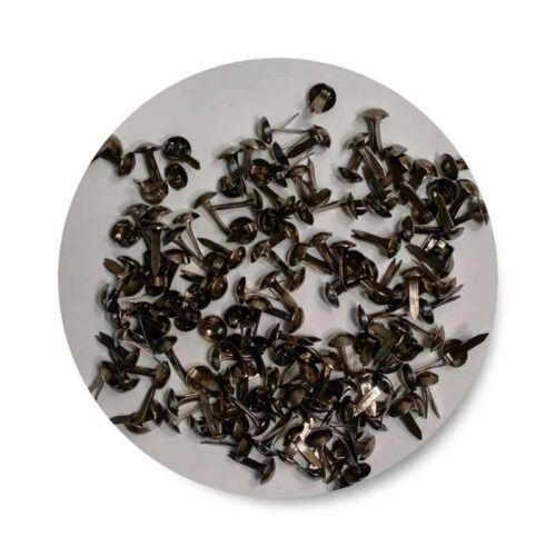 Brads Metal Dark Round 0,5mm 10x