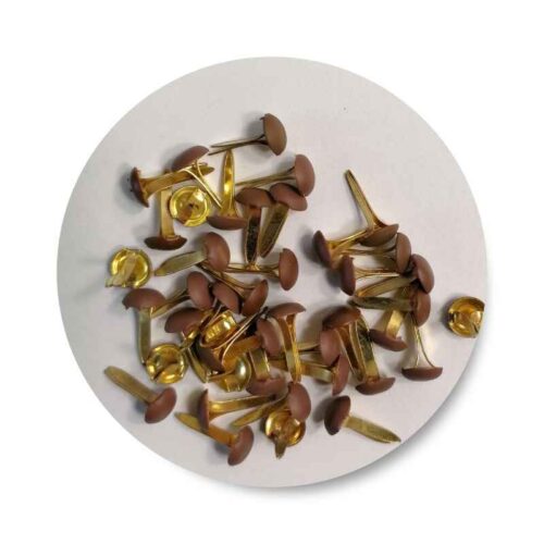 Brads Brown Round 0,5mm 10x