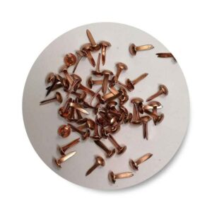 BRA60 Brads Copper Round 0,5mm 10x