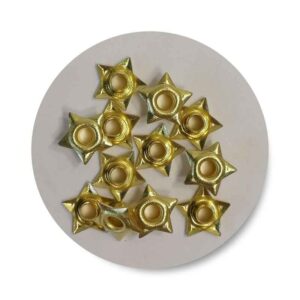 EY16 Eyelets Gold Stars 10mm +-20