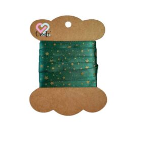 Christmas Ribbon Green 10mm 2m