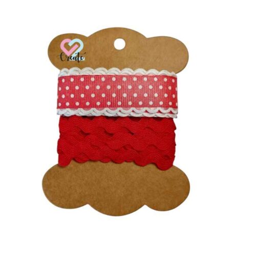 Ribbon Pack 2 Red +-1.5m each