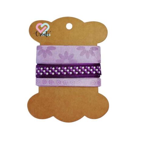Ribbon Pack 3 Purple +-1.5m each