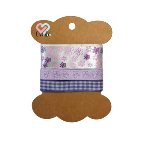 Ribbon Pack 3 Purple +-1.5m each