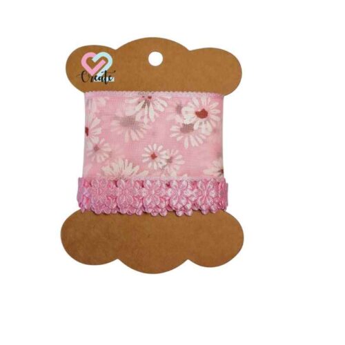 Ribbon Pack 2 Pink +-1.5m each