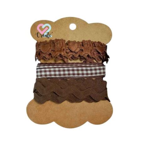 Ribbon Pack 3 Brown +-1.5m each