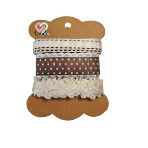 Ribbon Pack 3 Brown +-1.5m each
