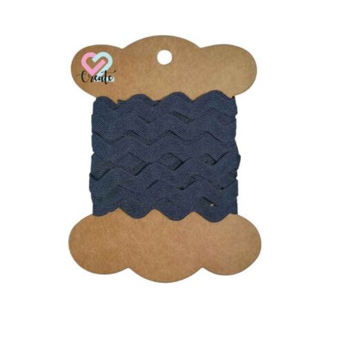 Ric Rac Navy Blue 2m