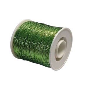 F090 Glitter Wire Green per/meter