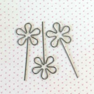 Paper Clip Flower Dark Pack of 3