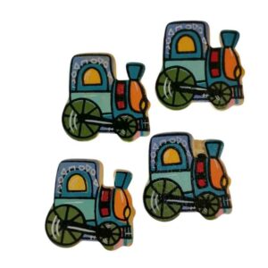 EM05 Embellishment Wood Train 4x