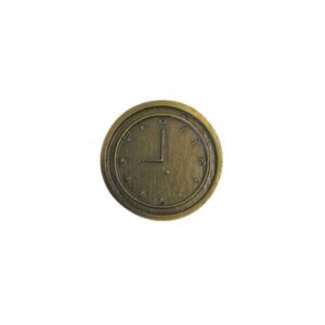Metal Clock Gold 3cm